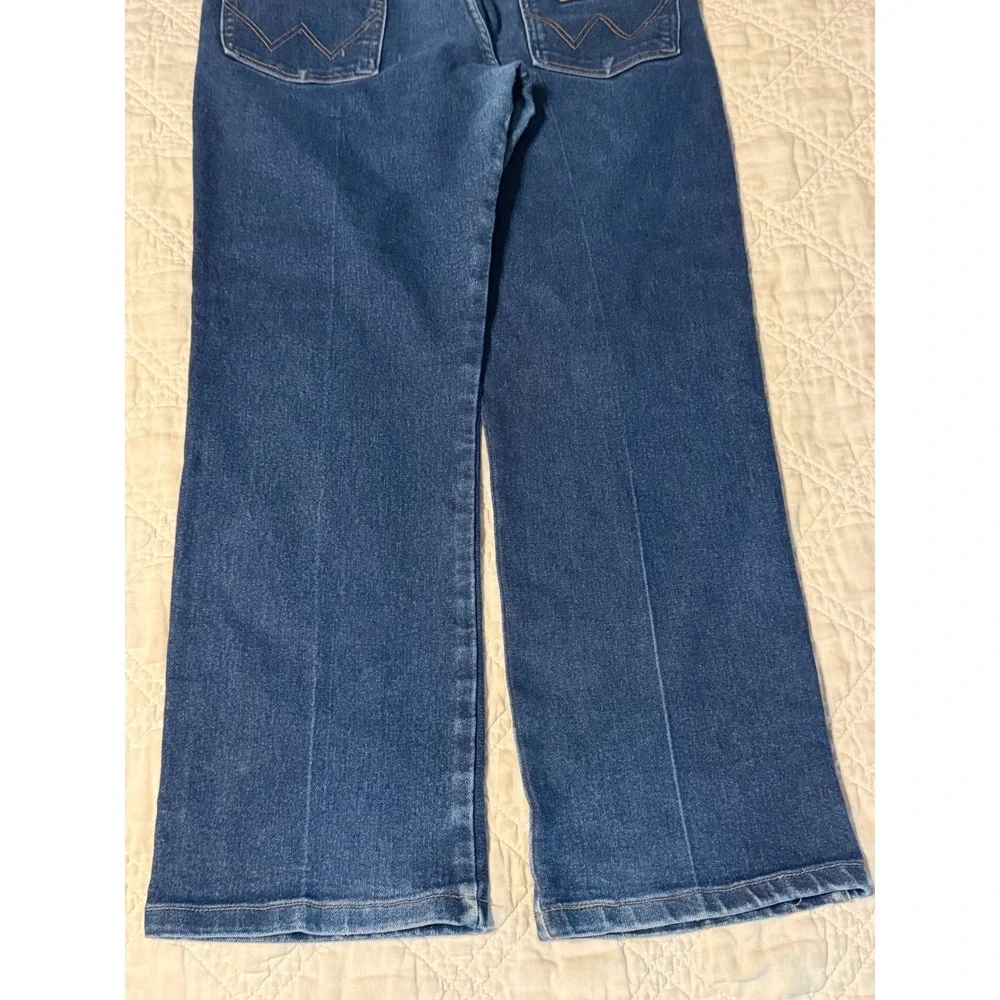 Wrangler Cowboy Cut Jeans Boys 16 Husky Blue Denim Straight Leg Pants